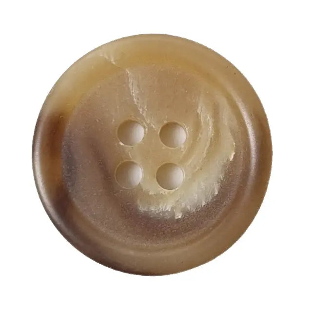 4 Loch Knopf 20 mm Beige