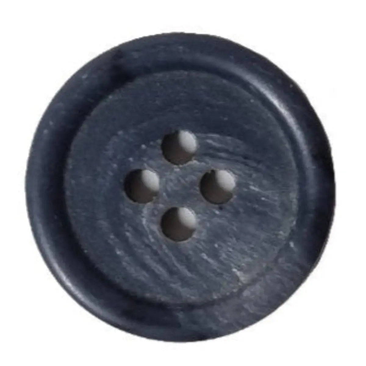 4 Loch Knopf 20 mm Blau