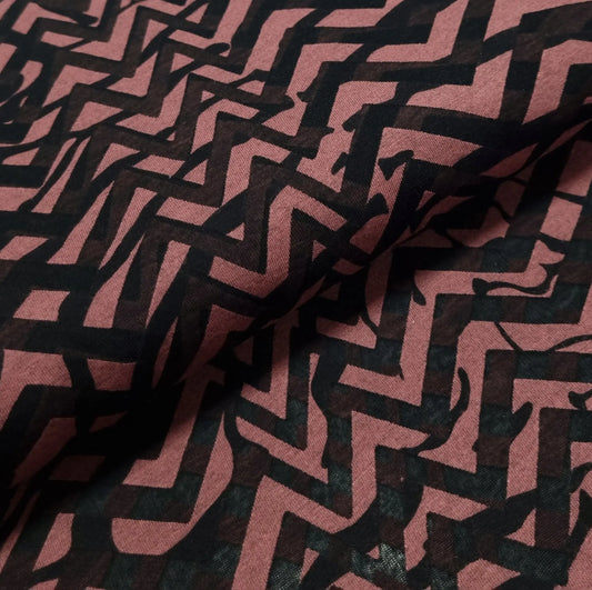 Ausbrenner Jersey Zick-Zack Muster CSM-STOFFE