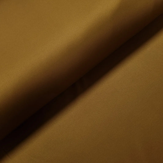 Baumwoll Stretch Satin goldbraun CSM-STOFFE