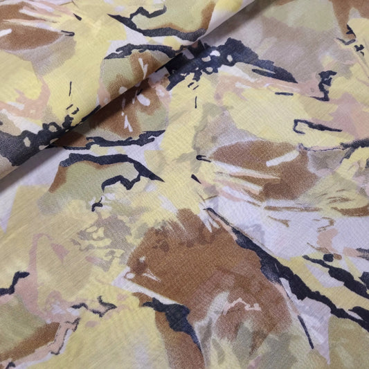 Baumwoll-, Seidenbatist mit Blumen CSM-STOFFE