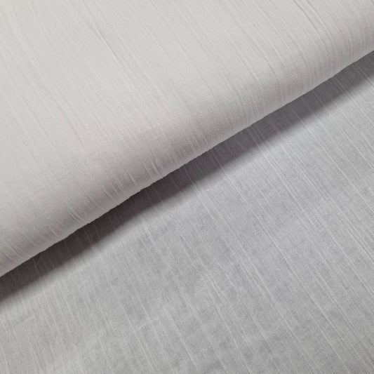 Baumwollbatist Krinkel uni weiß CSM-STOFFE