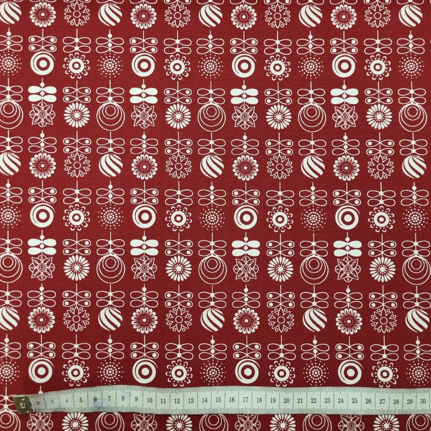 Baumwolljersey mit Blumenmotiv