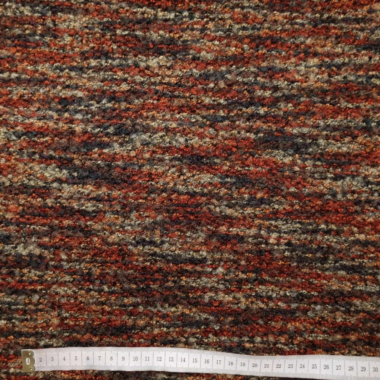 Boucle gestreift Erdtoene