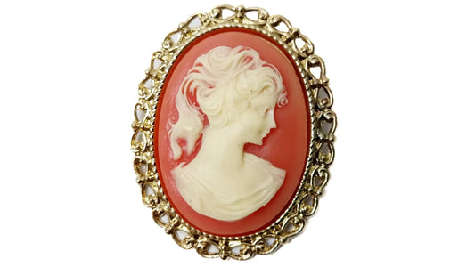 Brosche mit Gemme CSM-STOFFE