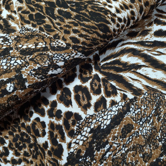 Crepe mit Tierfellmuster CSM-STOFFE