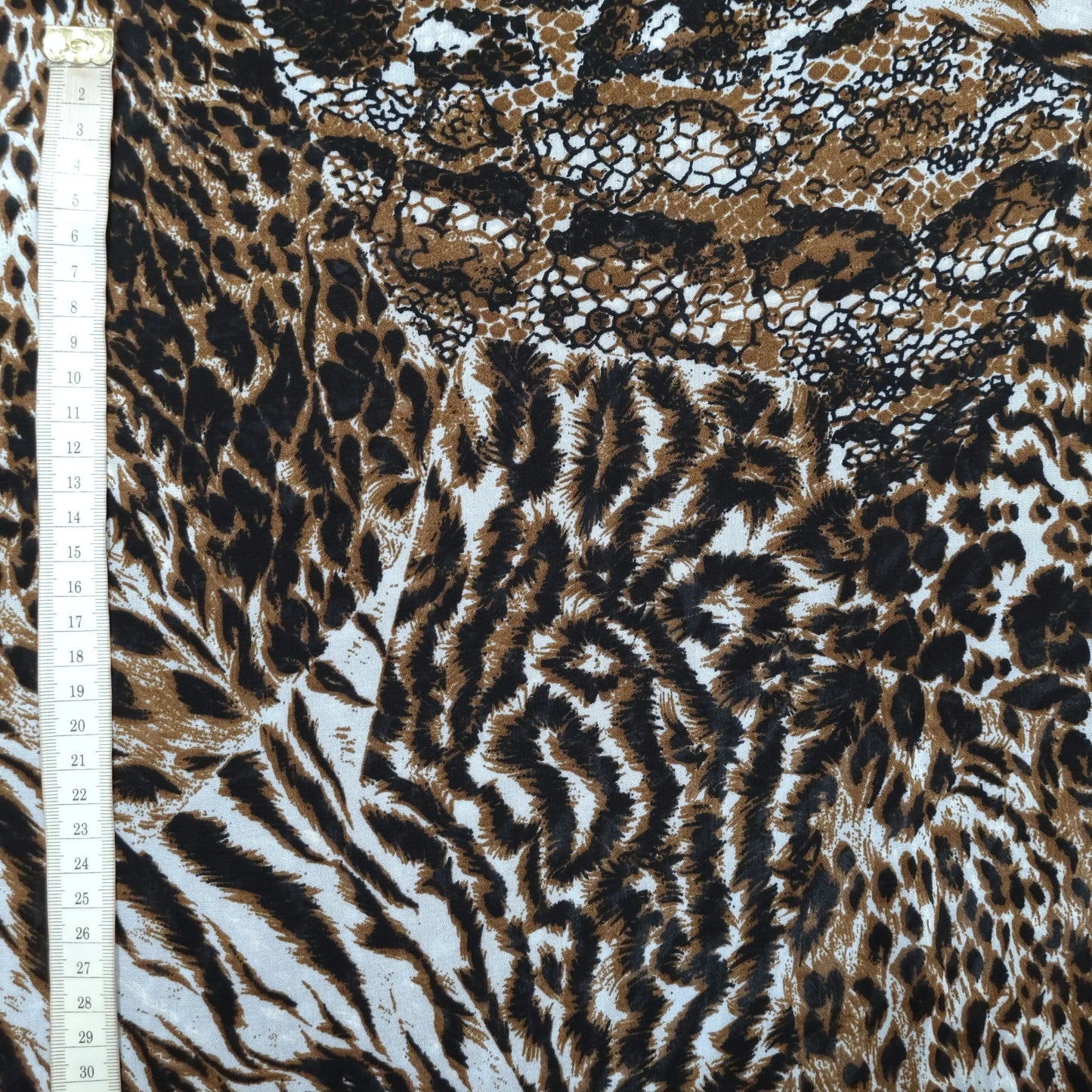 Crepe mit Tierfellmuster CSM-STOFFE