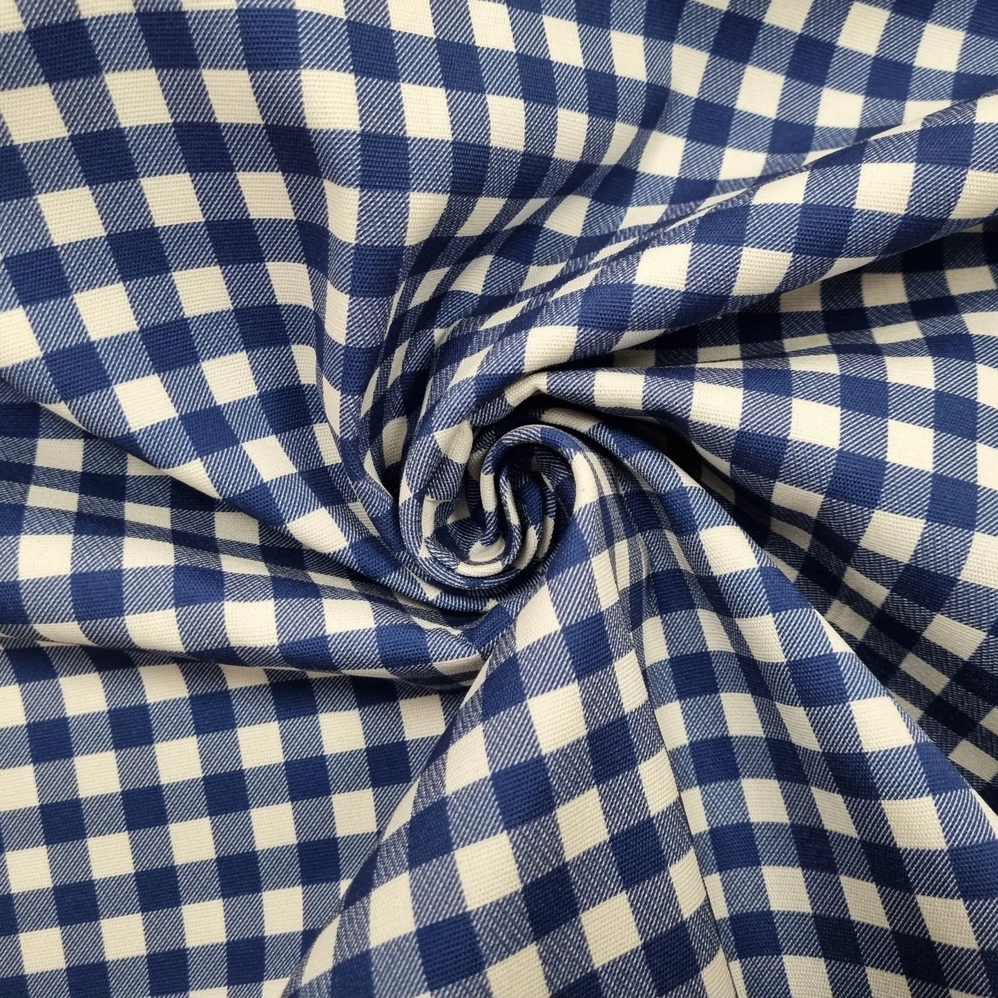 Dekostoff Vichykaro blau 320 cm breit CSM-STOFFE