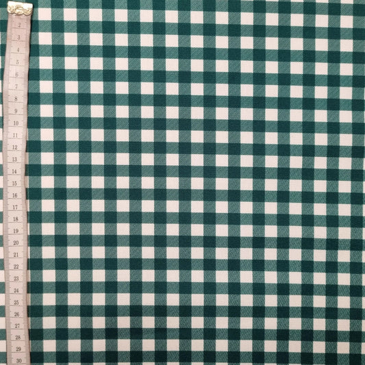 Dekostoff Vichykaro grün 320 cm breit CSM-STOFFE