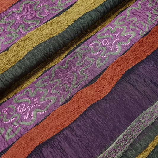 Exklusiver Jacquard Stoff abstraktes Muster CSM-STOFFE