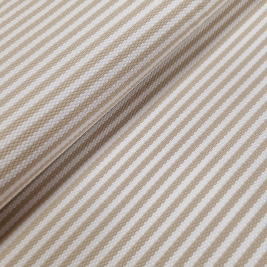 Jacquardjersey gestreift beige weiß Waben CSM-STOFFE