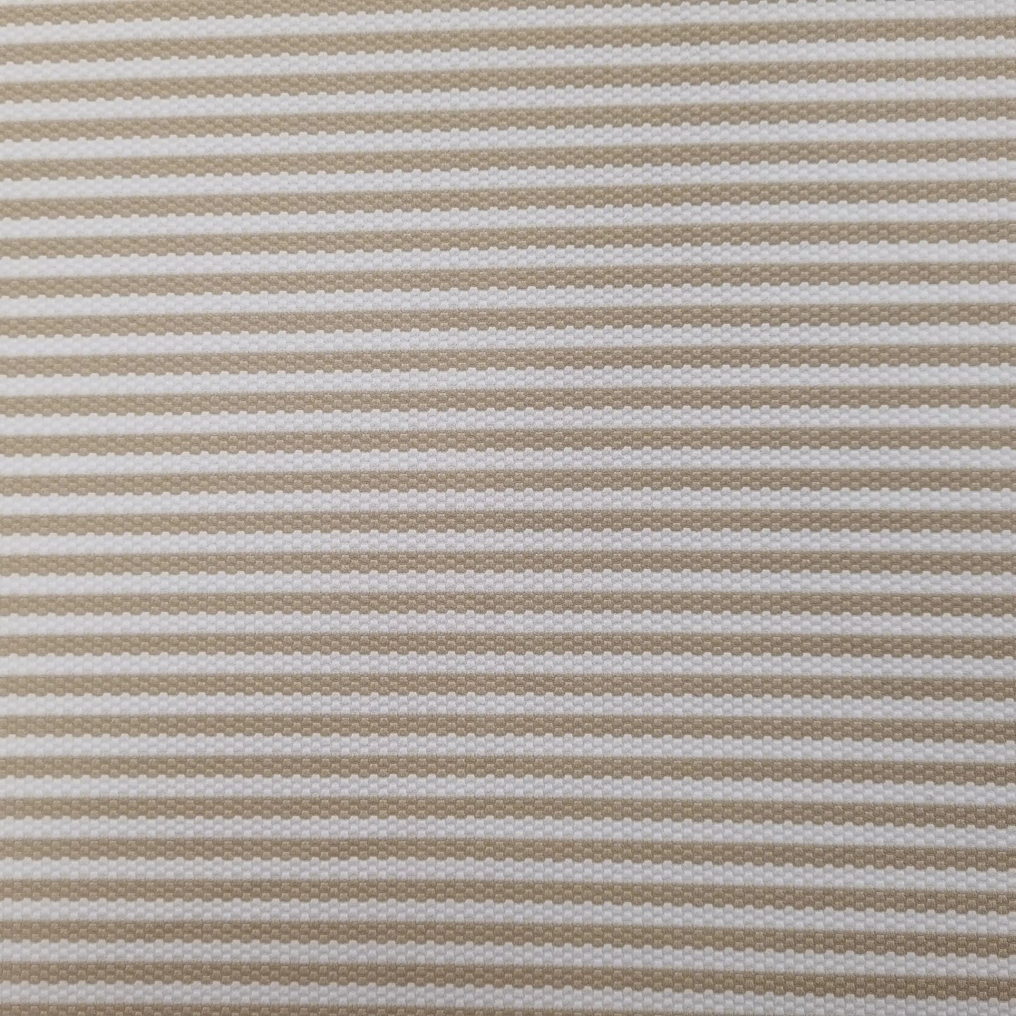Jacquardjersey gestreift beige weiß Waben CSM-STOFFE
