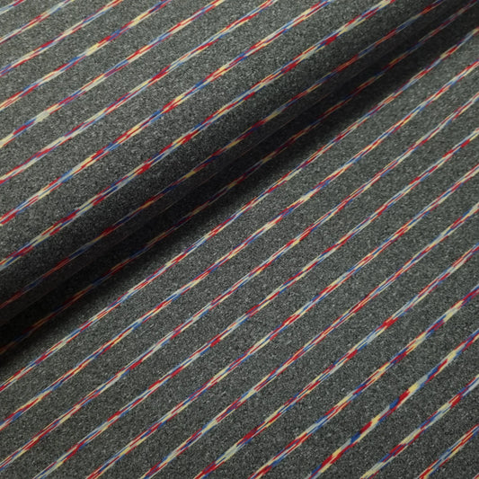 Jersey Stoff gestreift grau CSM-STOFFE