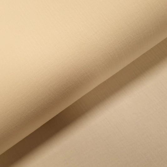 Musselin Dopppel Krinkel champagner CSM-STOFFE