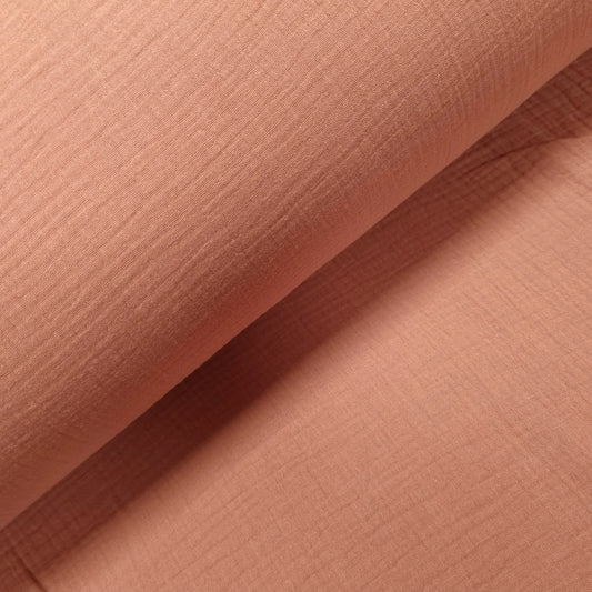 Musselin altrosa Double Gauze CSM-STOFFE