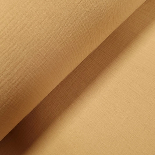 Musselin sandbeige Double Gauze CSM-STOFFE