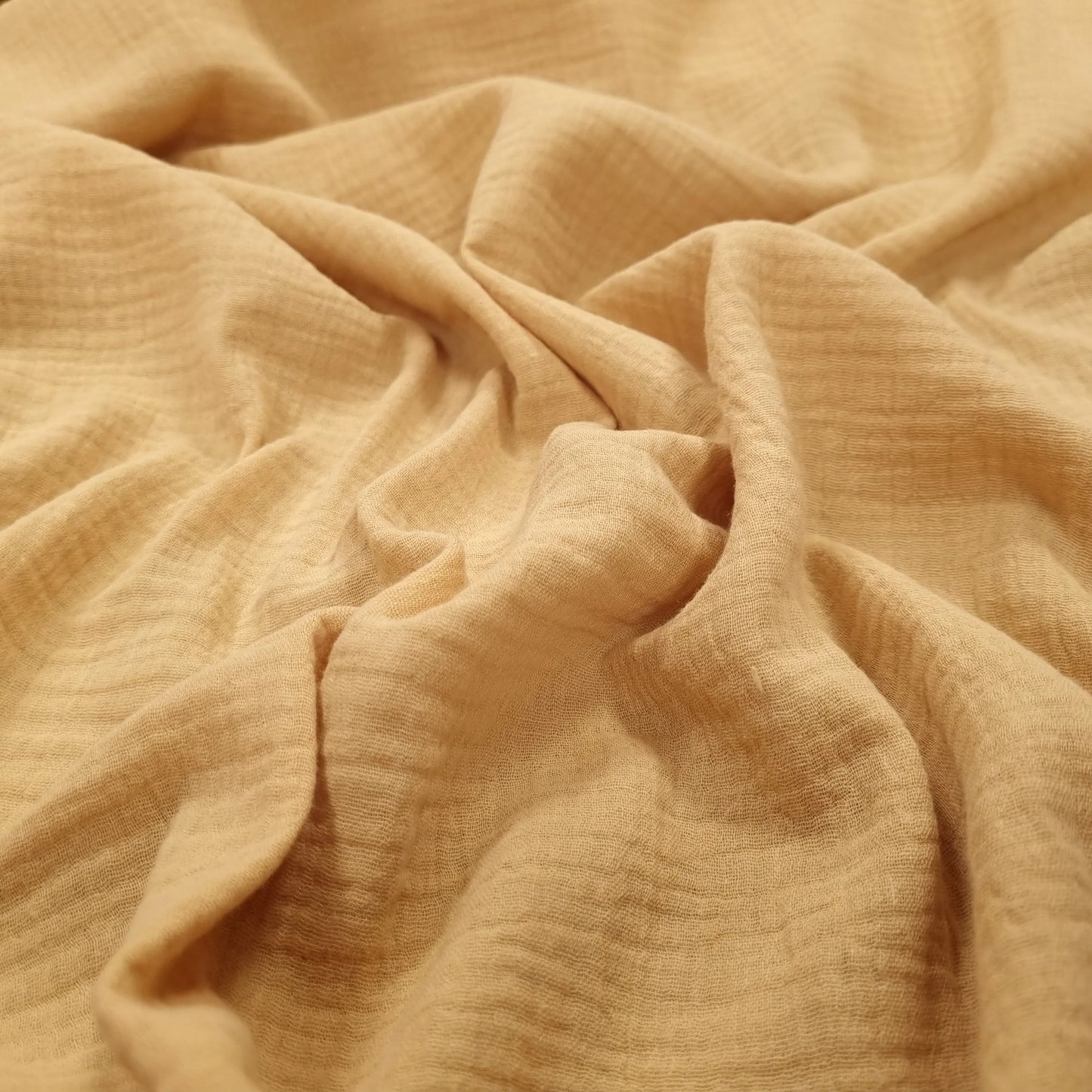 Musselin sandbeige Double Gauze CSM-STOFFE