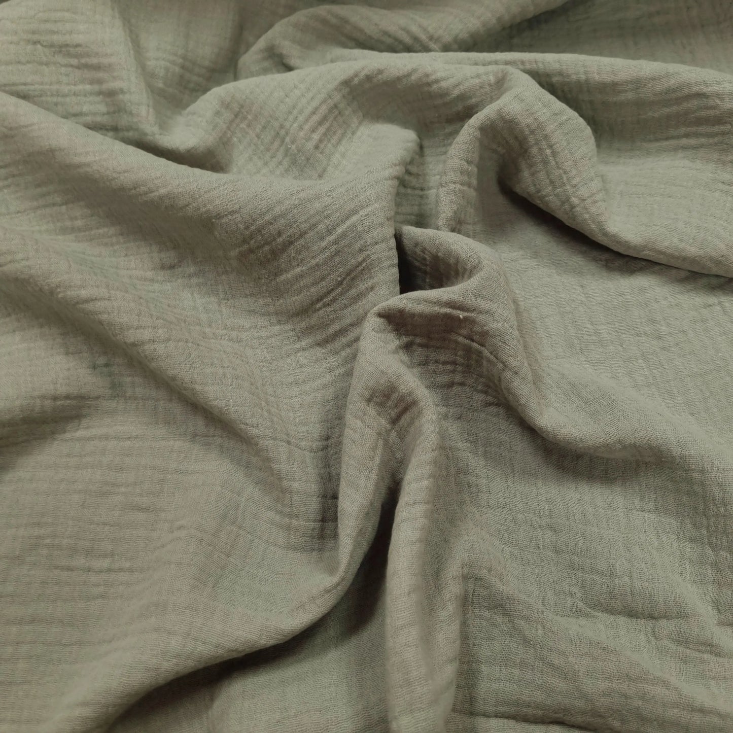 Musselin schilf grün Double Gauze CSM-STOFFE