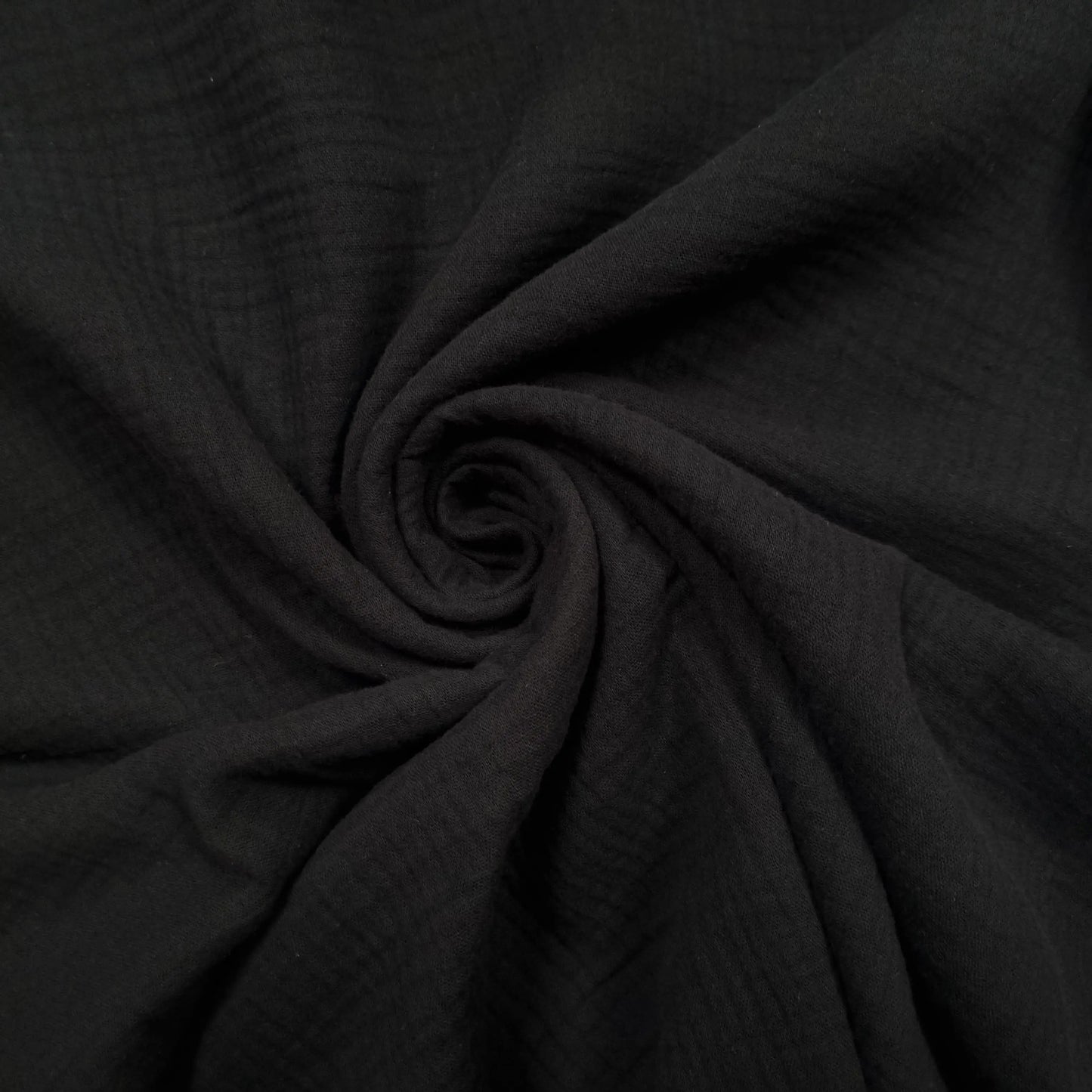 Musselin schwarz Double Gauze CSM-STOFFE