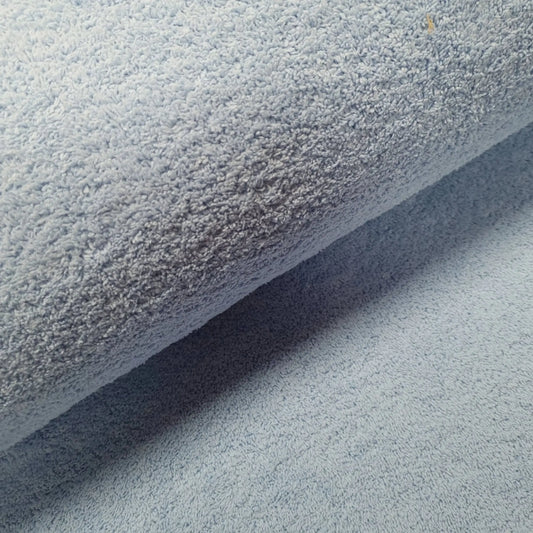 Plüschstoff Babyblau