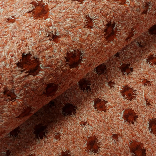 Plüschstoff rot weiss