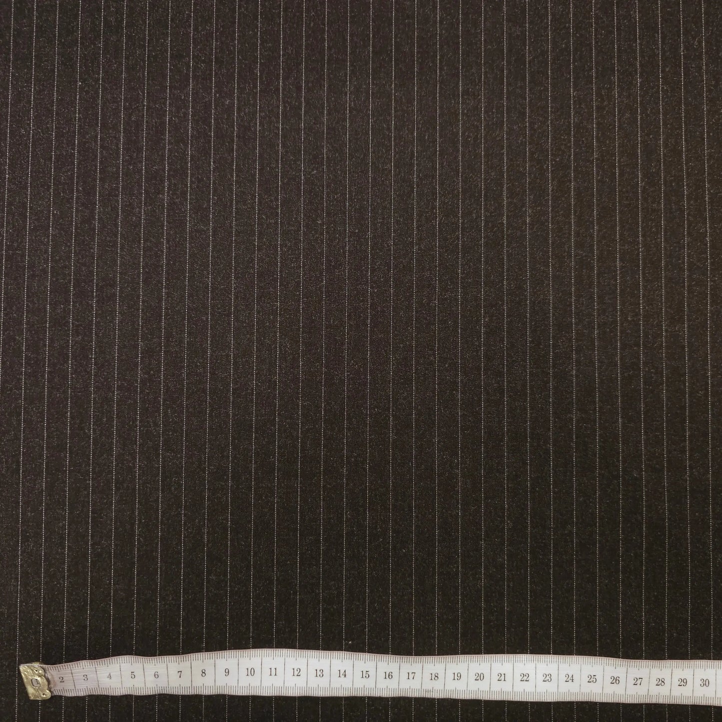 Polyester-, Baumwollstoff | braun | gestreift CSM-STOFFE
