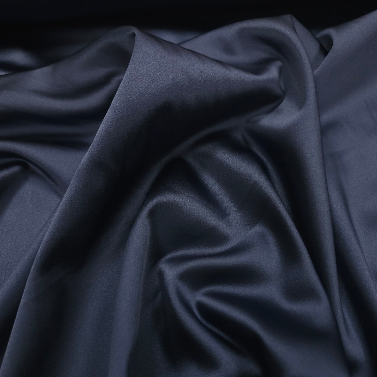 Premium Stretch Satin blau CSM-STOFFE