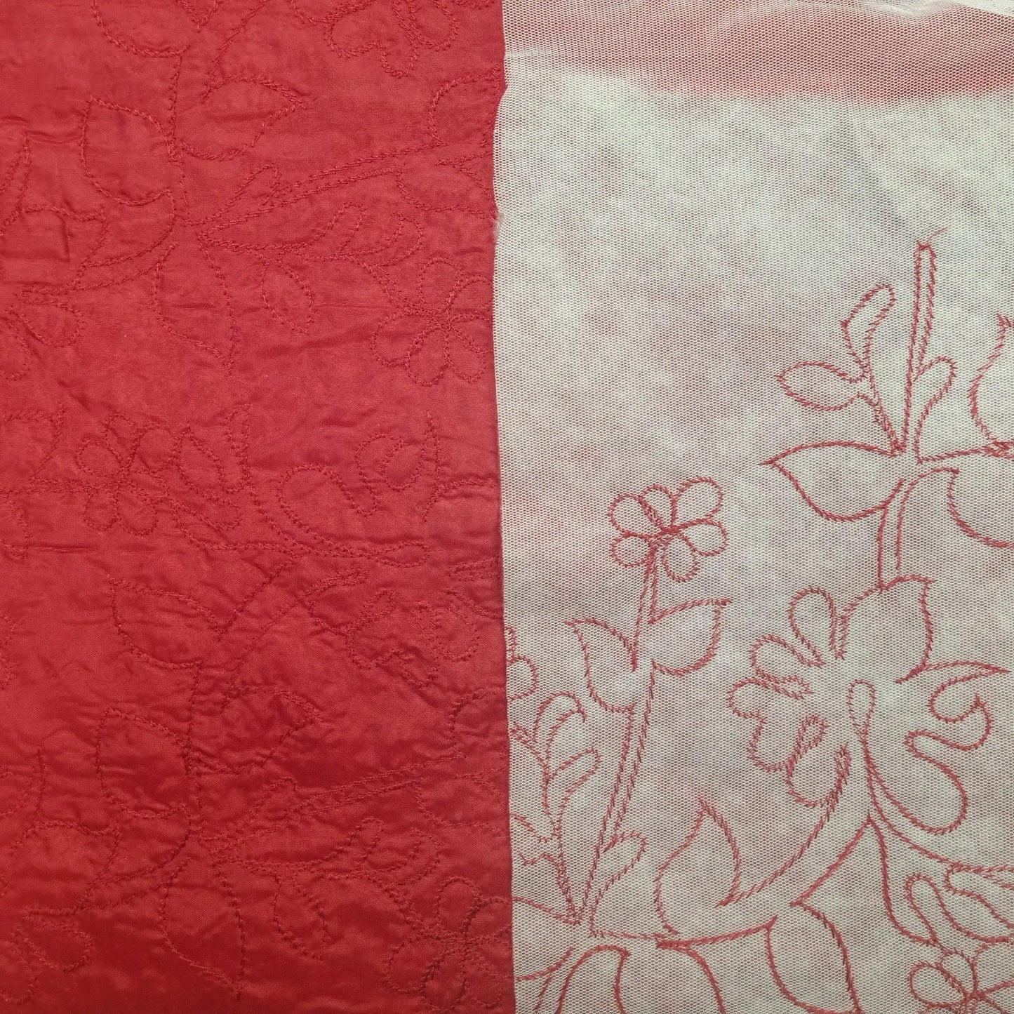 Steppfutter Rot Blumen