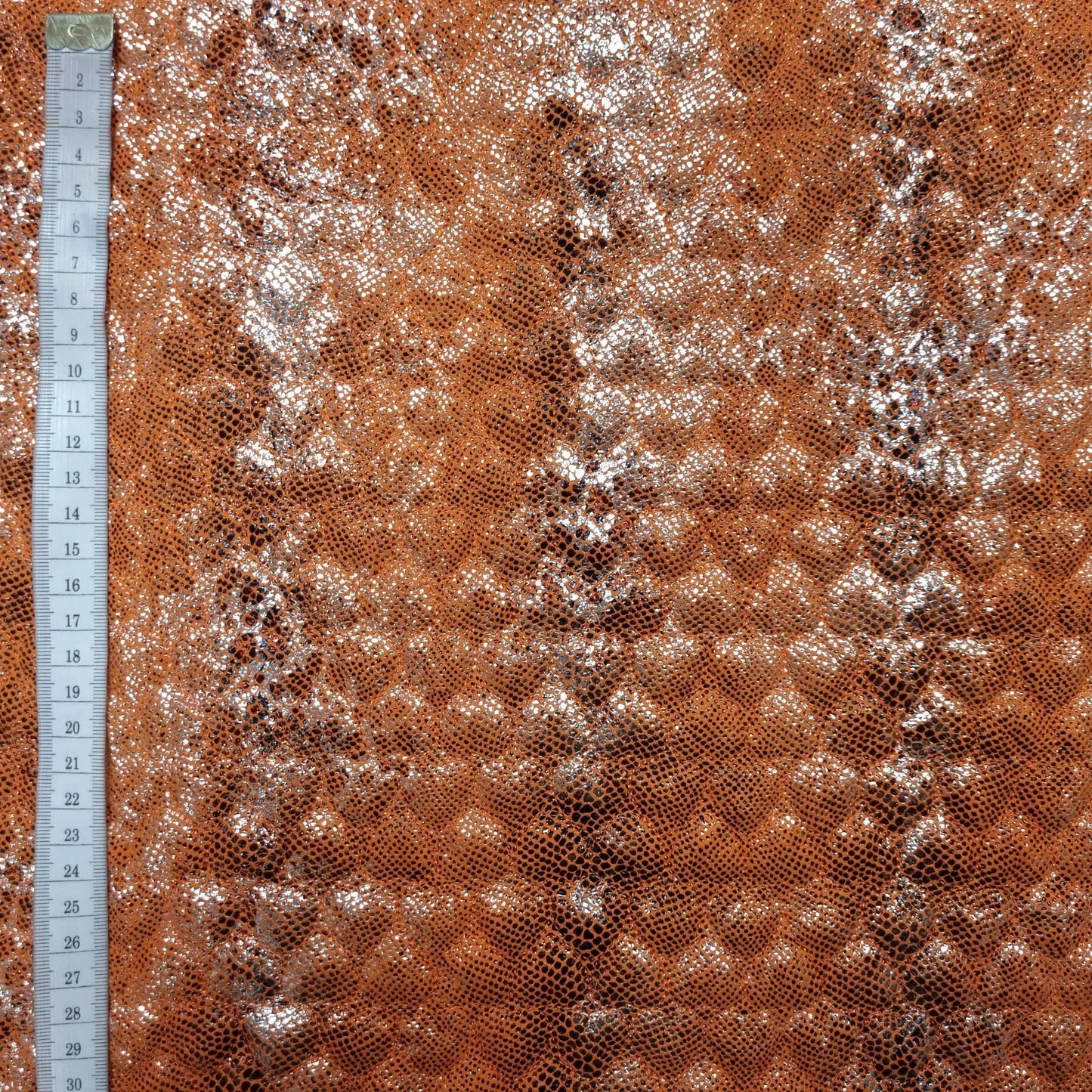 Steppfutter Schlangenmuster Orange