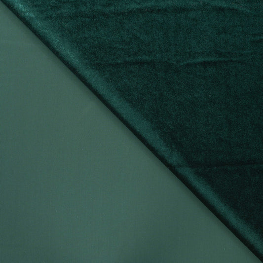 Stretch Samt Dunkelgrün CSM-STOFFE