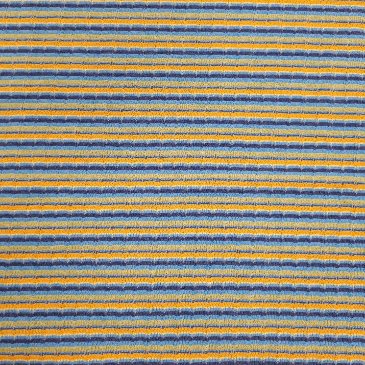 Strick Jersey gestreift mehrfarbig blau CSM-STOFFE