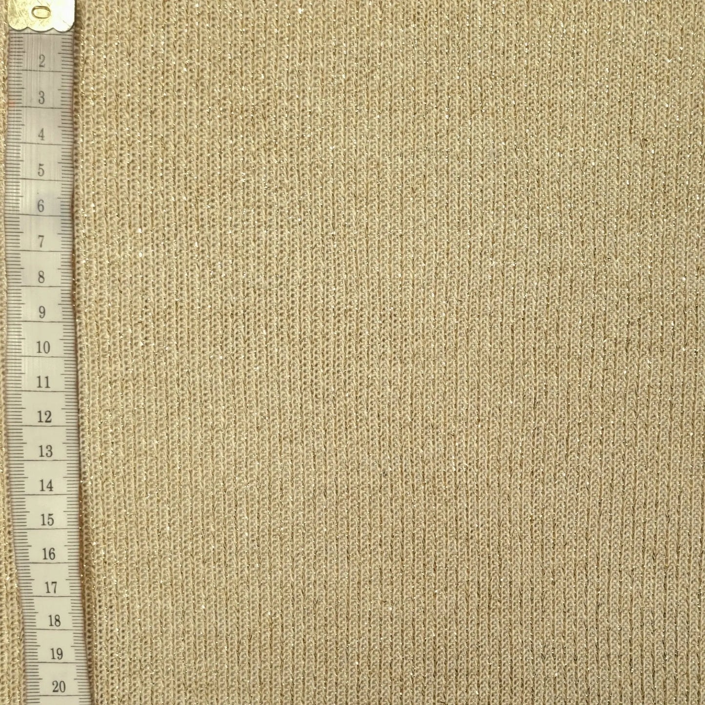 Strickstoff creme mit Lurex