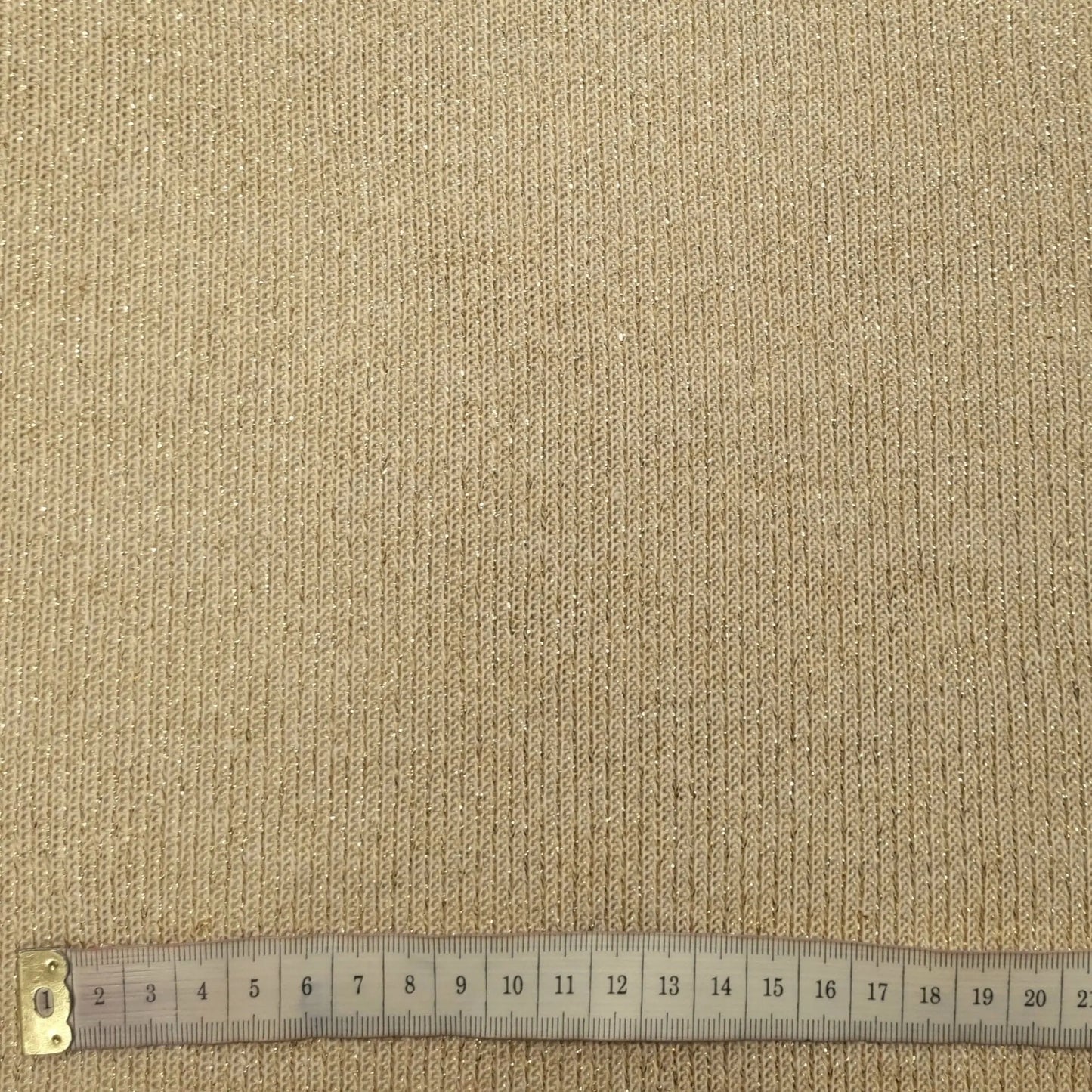 Strickstoff creme mit Lurex