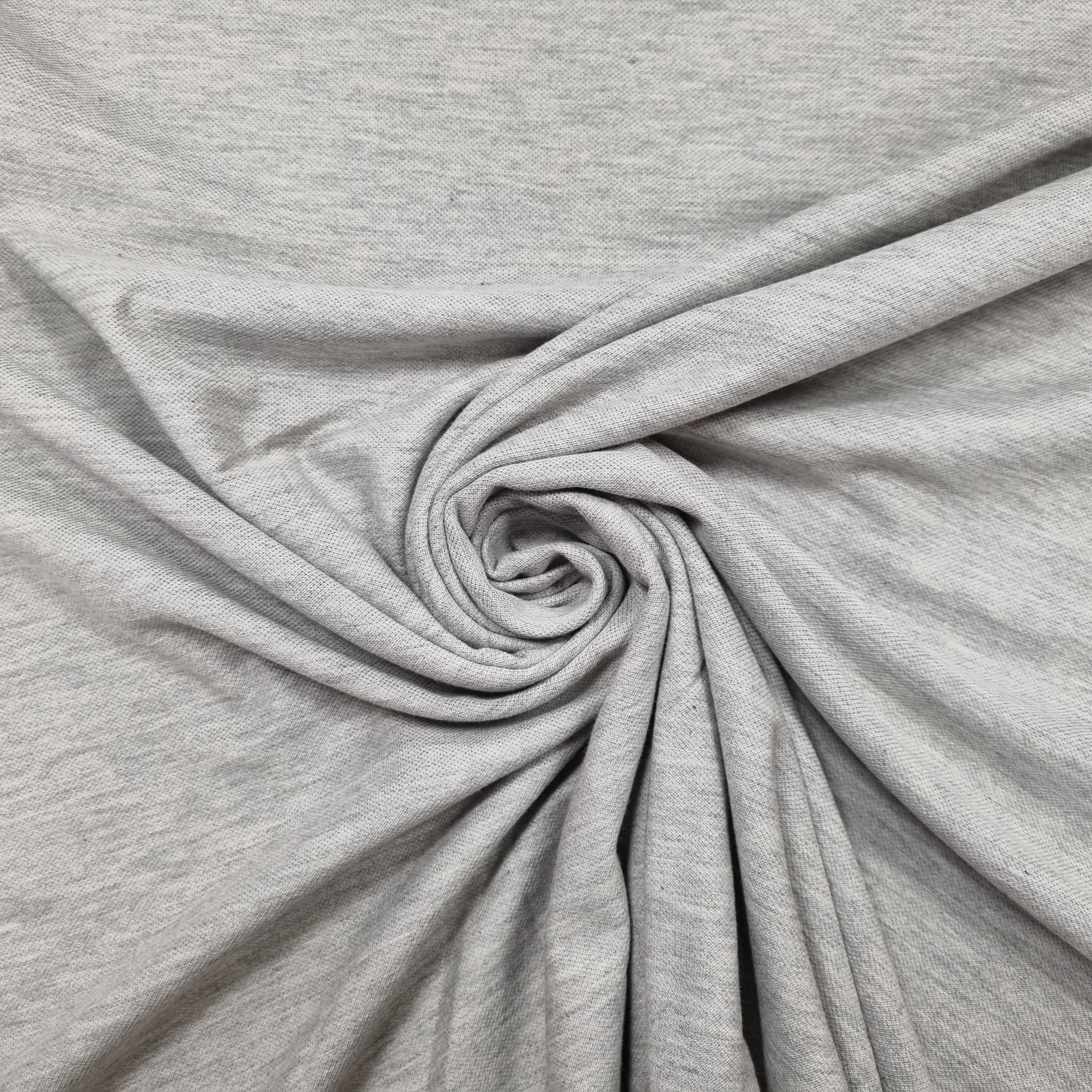 T-Shirt Stoff grau meliert Baumwolle XXL CSM-STOFFE