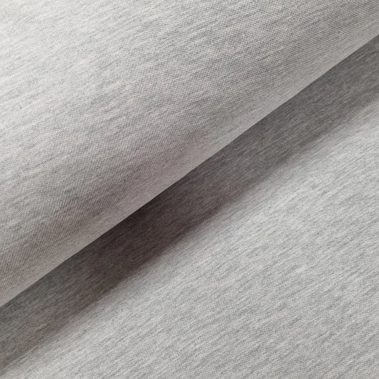 T-Shirt Stoff grau meliert Baumwolle XXL CSM-STOFFE