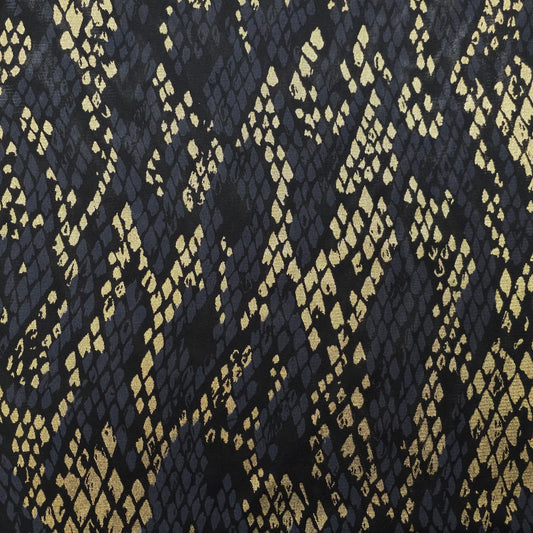 Tüll/Mesh stoff mit schlangen Motiv in Lila oder Blau CSM-STOFFE