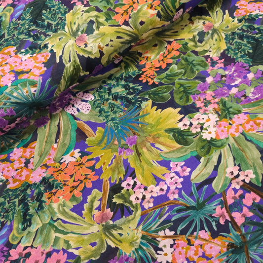 Viskosejersey Dschungel Motiv CSM-STOFFE