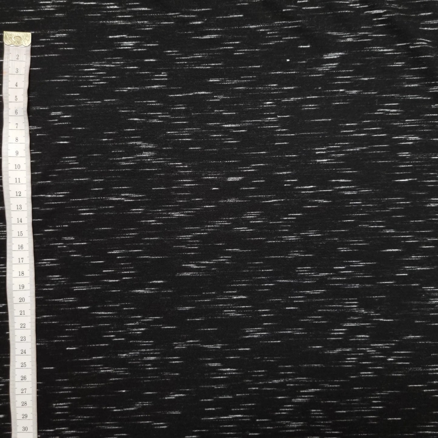 Viskosejersey schwarz weiß meliert CSM-STOFFE