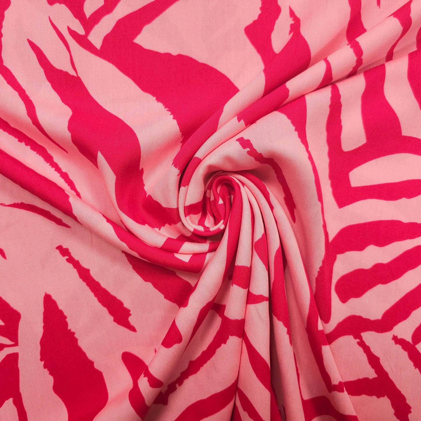 Viskosestoff Zebra Muster pink CSM-STOFFE