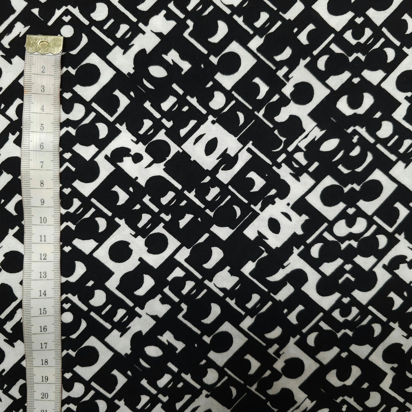 Viskosestoff mit geometrische Muster CSM-STOFFE