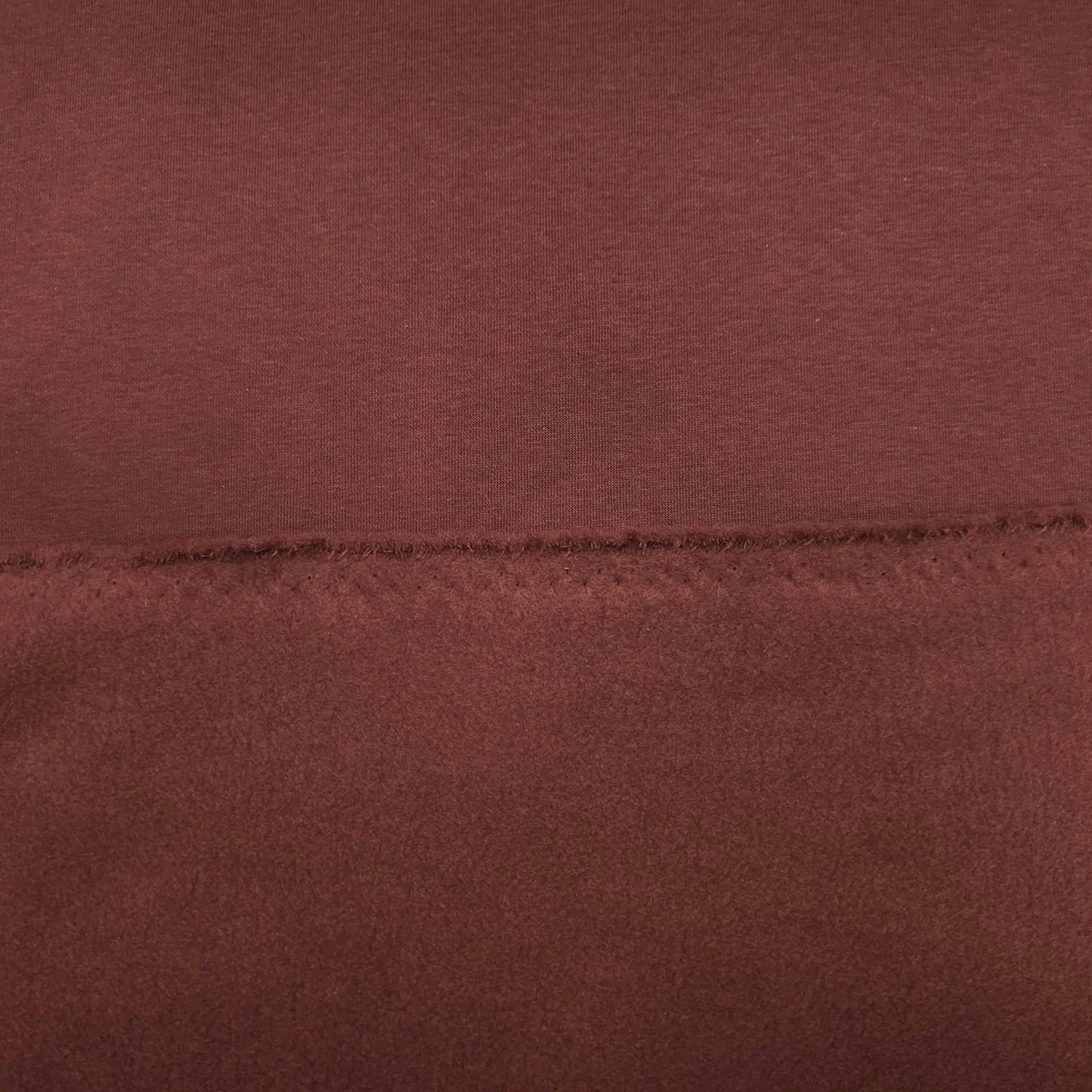 Wintersweat angeraut Bordeaux CSM-STOFFE