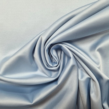 Baumwoll Stretch Satin hellblau CSM-STOFFE
