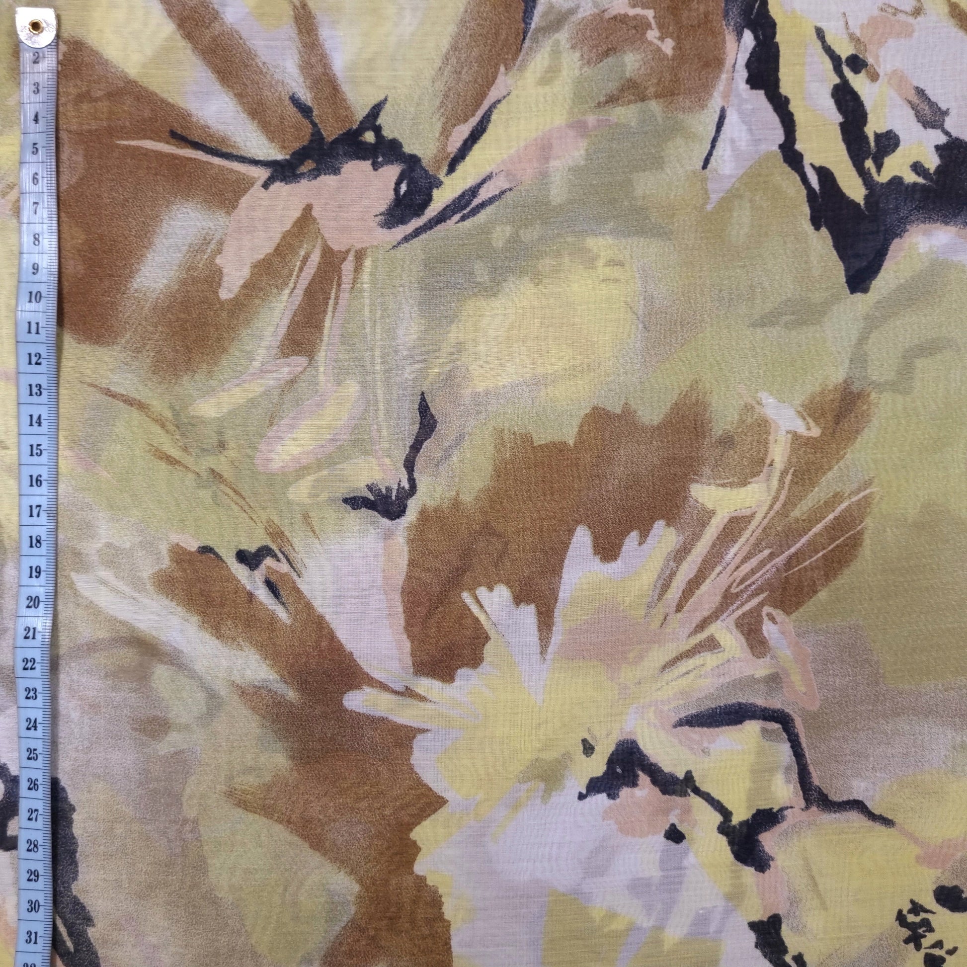 Baumwoll-, Seidenbatist mit Blumen CSM-STOFFE