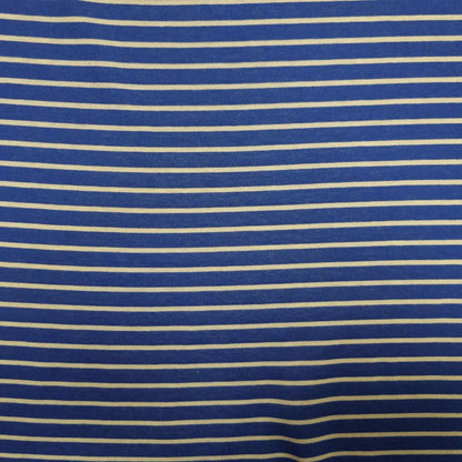 Baumwolljersey gestreift blau weiß double face 2