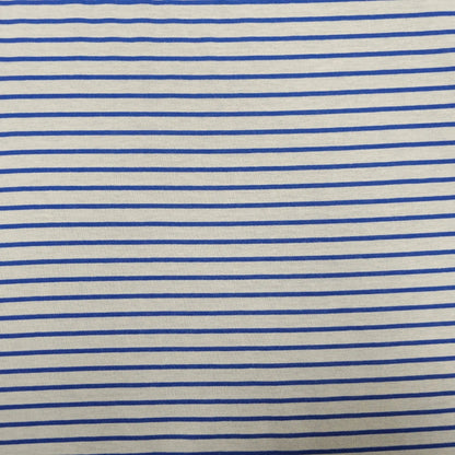 Baumwolljersey gestreift blau weiß double face 6