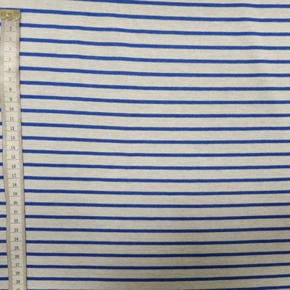 Baumwolljersey gestreift blau weiß double face 7