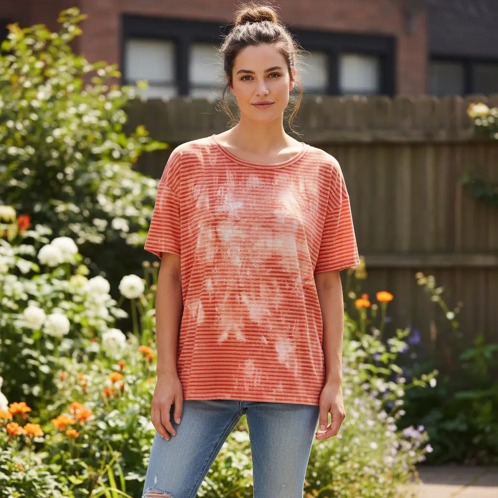 Oberteil aus Batik-Jersey