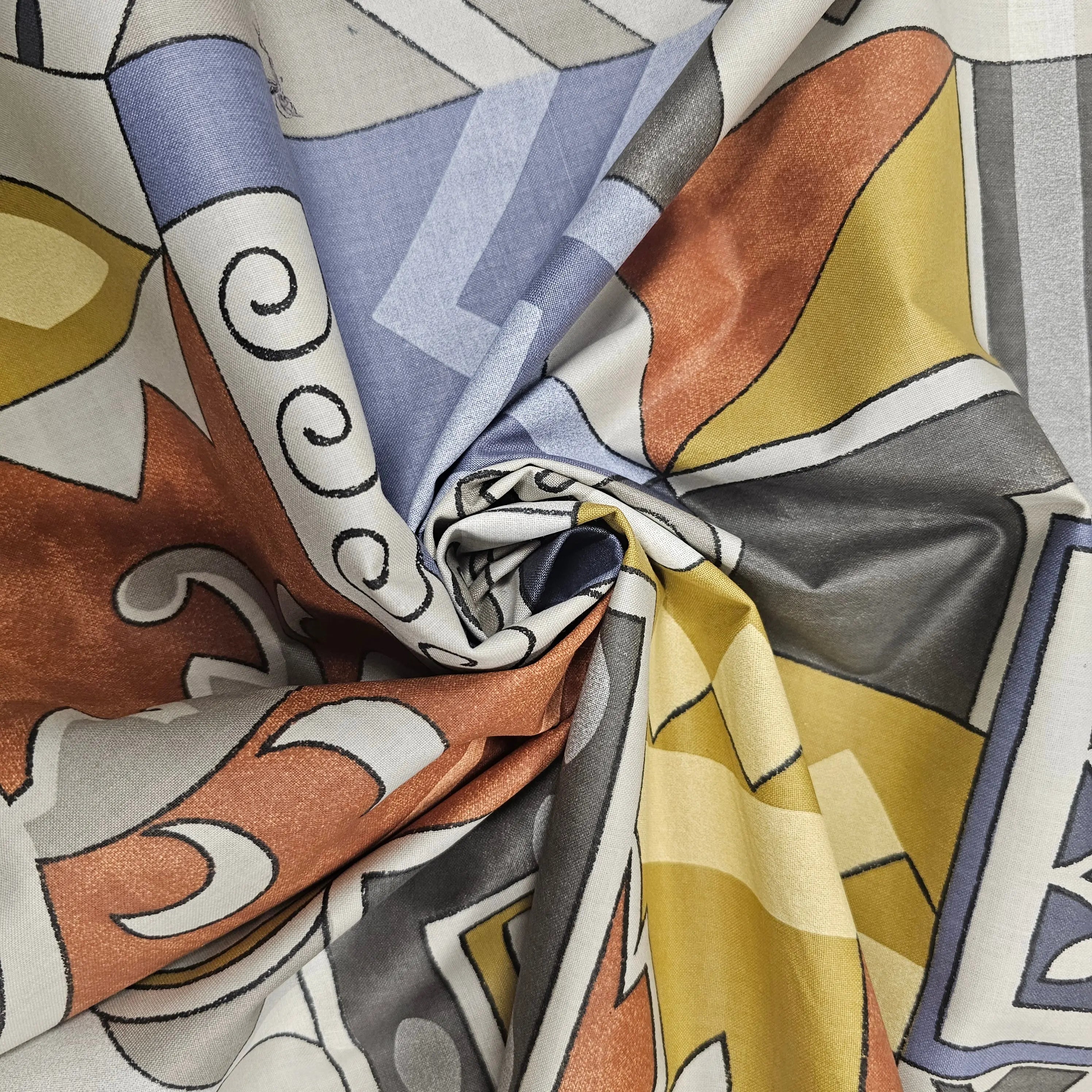 Baumwollstoff Popeline | geometrisches Muster CSM-STOFFE