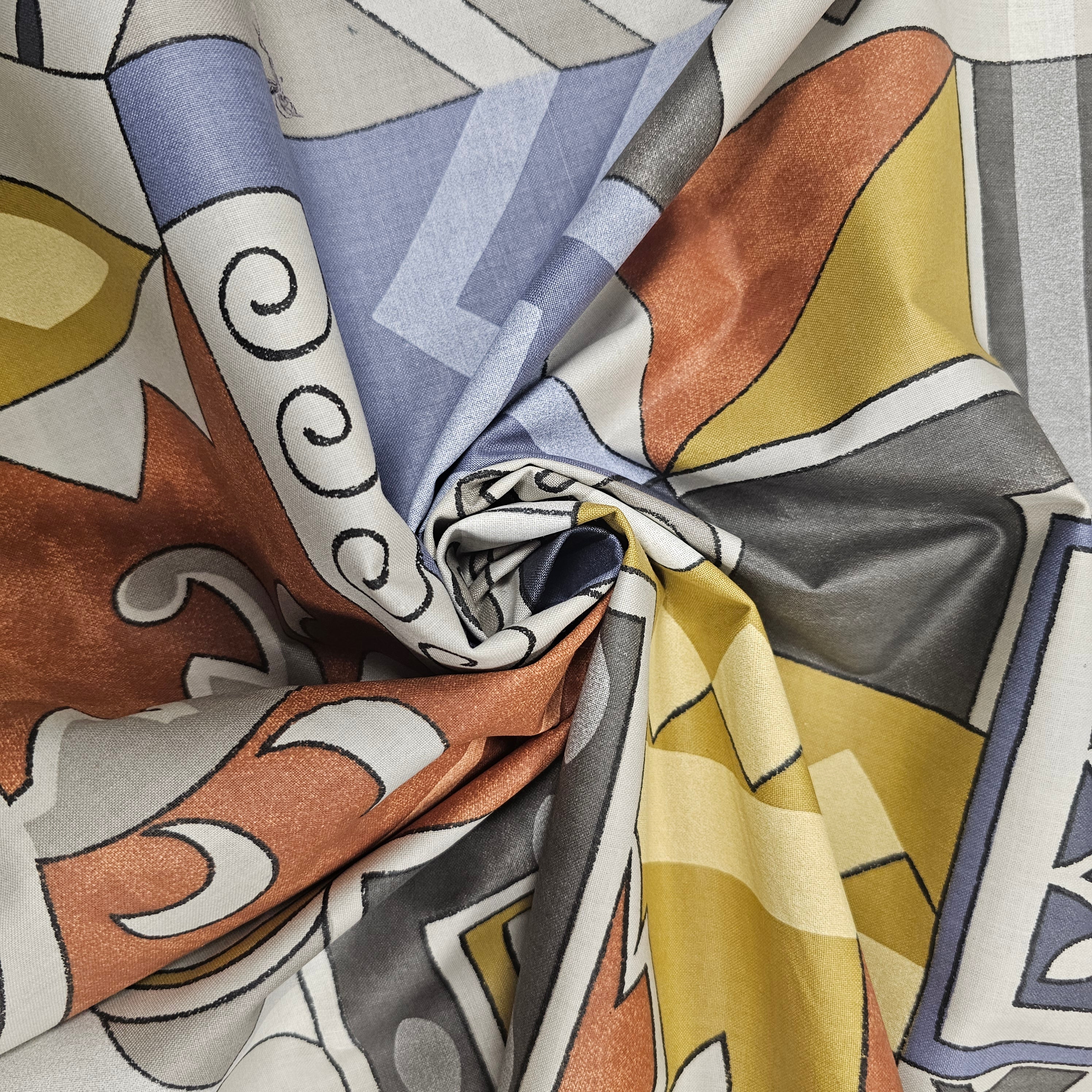 Baumwollstoff Popeline | geometrisches Muster CSM-STOFFE