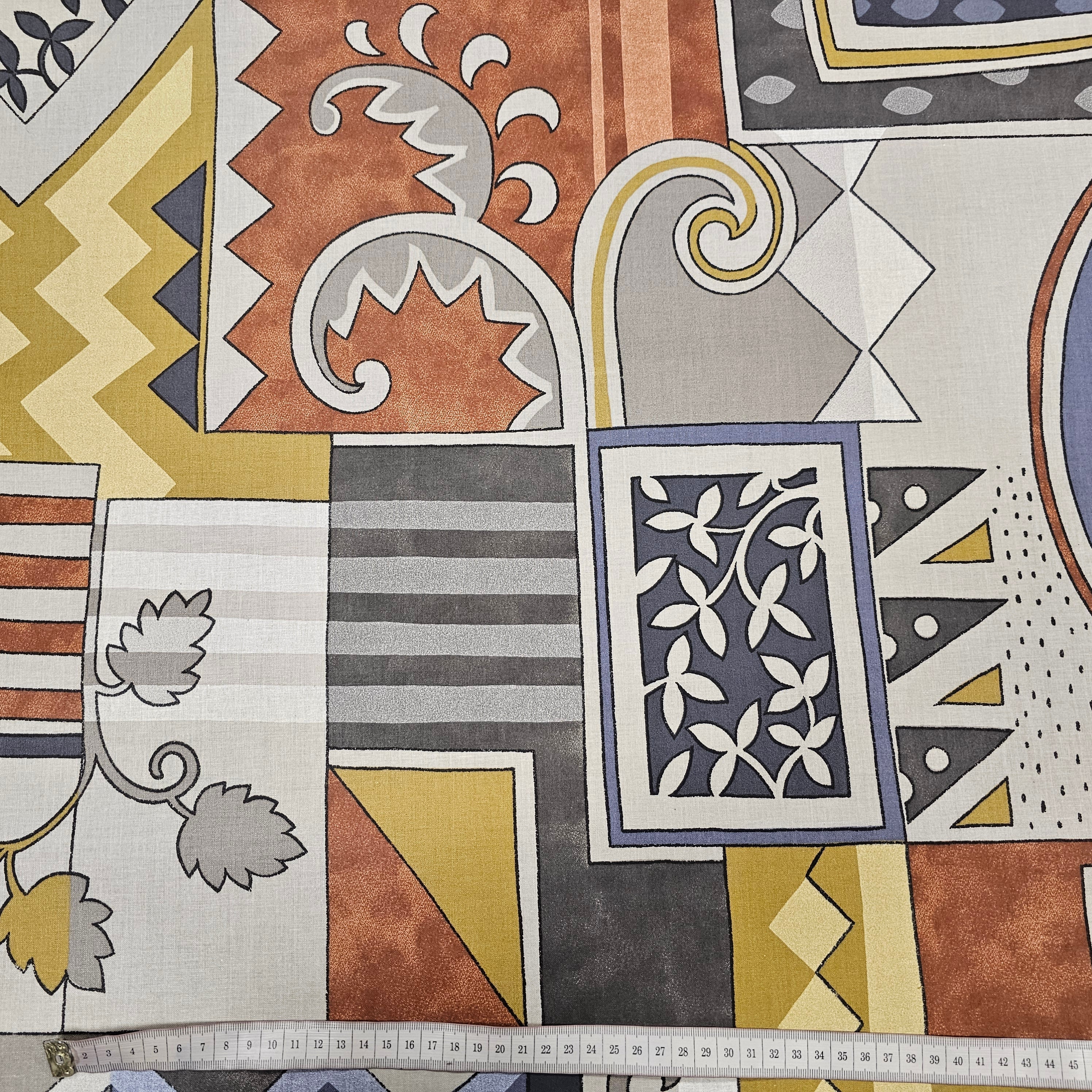 Baumwollstoff Popeline | geometrisches Muster CSM-STOFFE